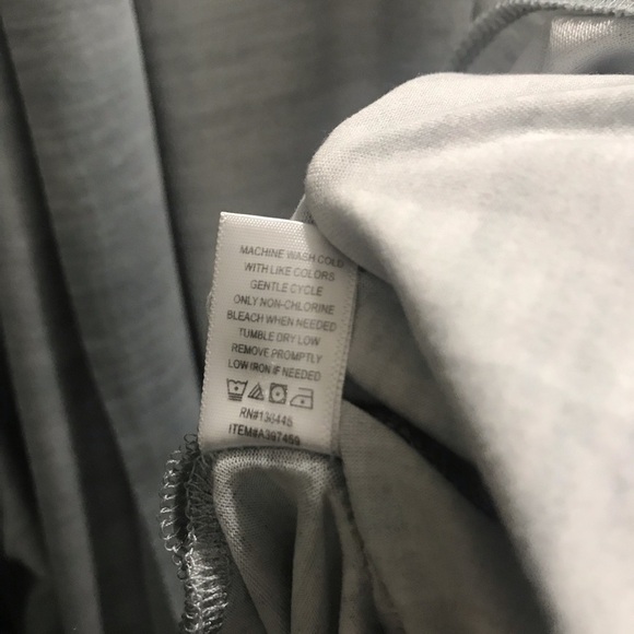 Muk Luks heathered‎ grey white open front long sleeve knit cardigan TXL Tall XL - Picture 6 of 10